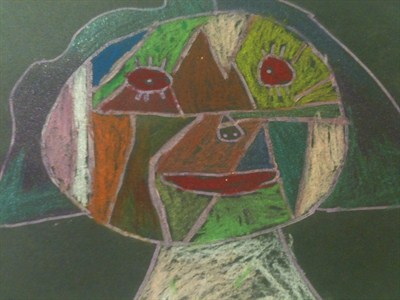 Picasso inspired abstract faces-3rd