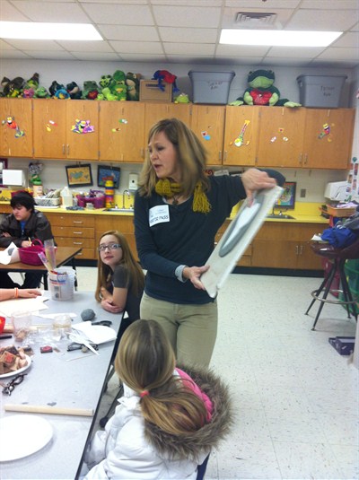 Susan Burge instructing Students